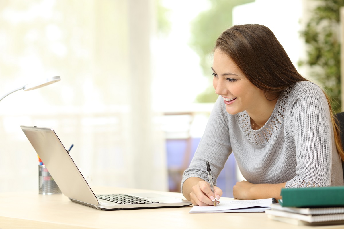 woman writing