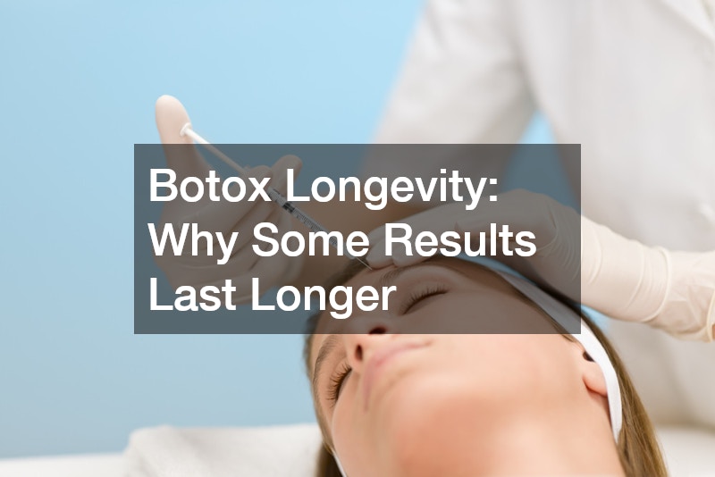 Botox being injected into a woman's forehead